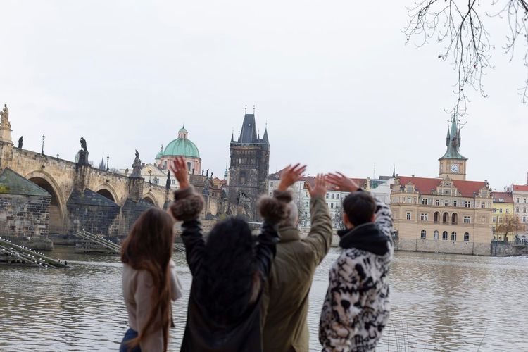 enfant hiver Prague