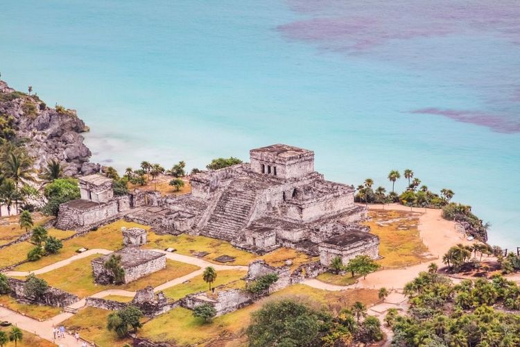 Tulum,Archaeological,Zone,,Quintana,Roo,,Mexico.,Is,An,Ancient,Walled