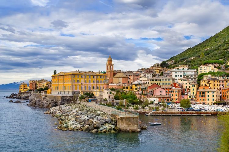 Nervi promenade mer