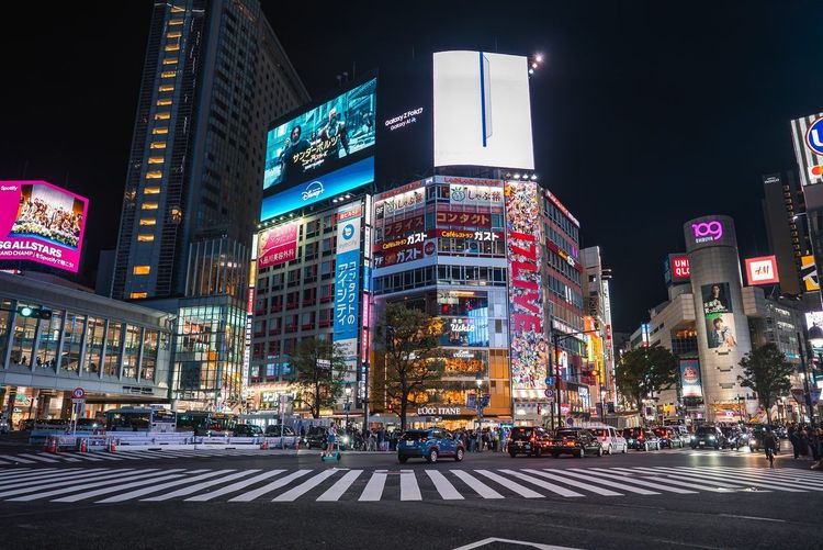 Shibuya nuit Tokyo