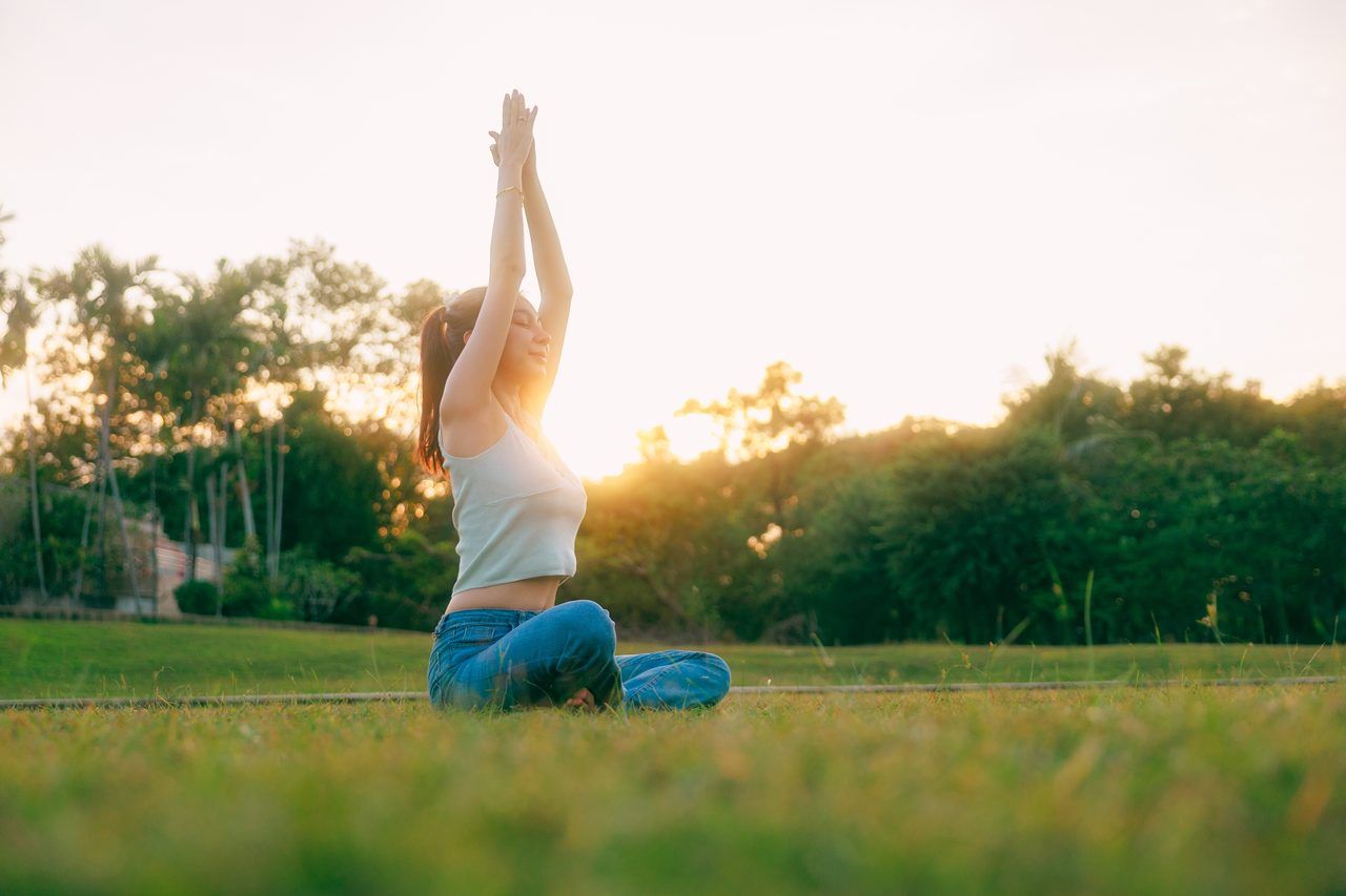 yoga plein air parc