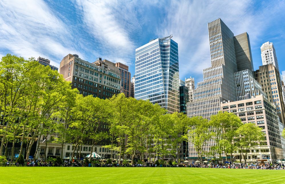 Buildings,At,Bryant,Park,In,New,York,City,,Usa
