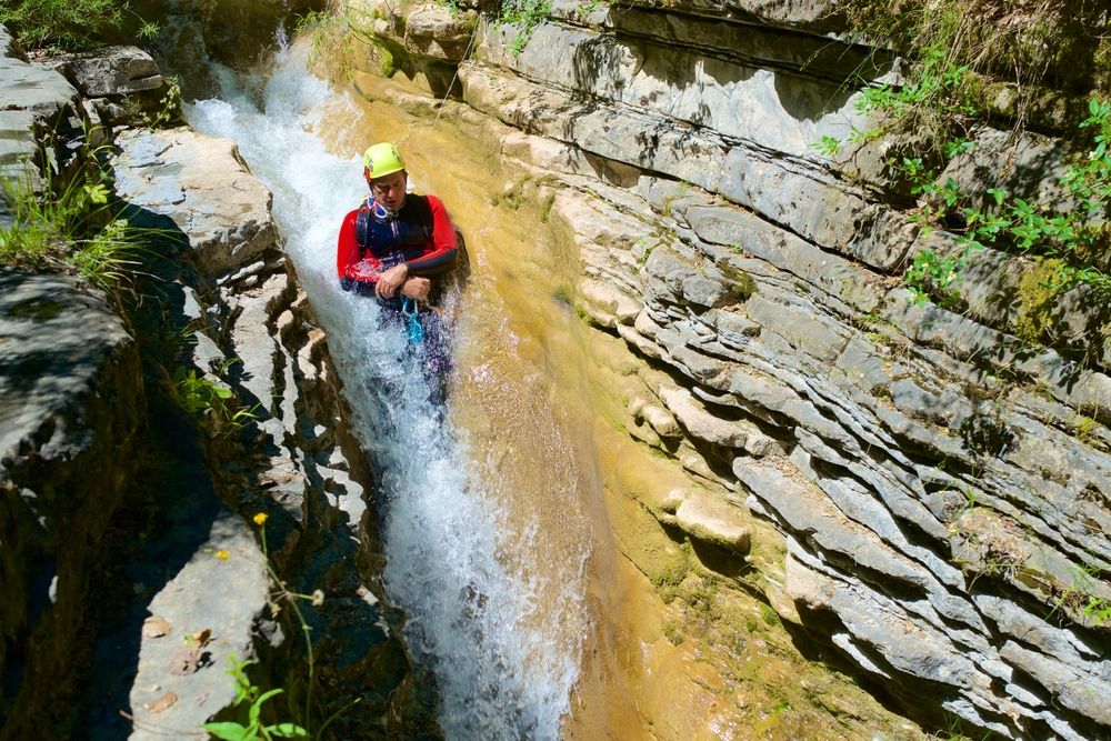 canyoning-glissade