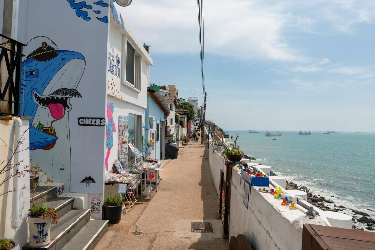 Busan falaise café