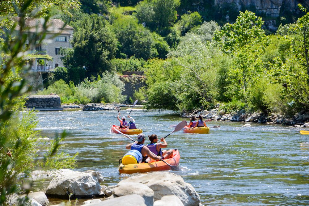 Descente des Gorges de l’Ardèche en canoë kayak
