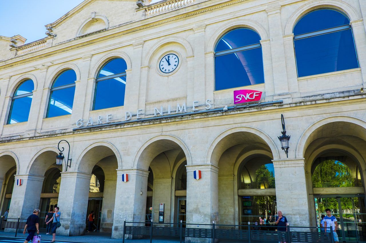Gare de Nîmes XIXe siècle