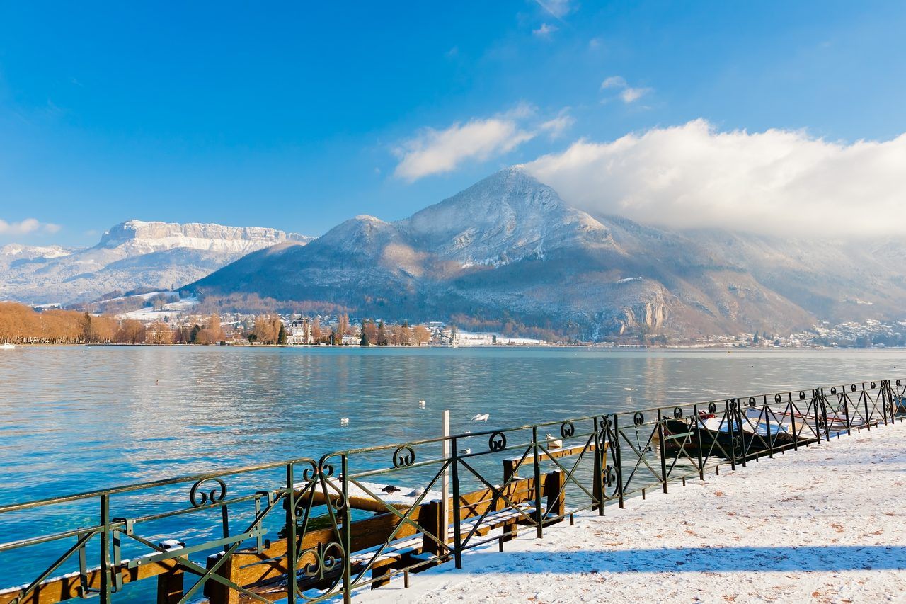Lac d'Annecy hiver