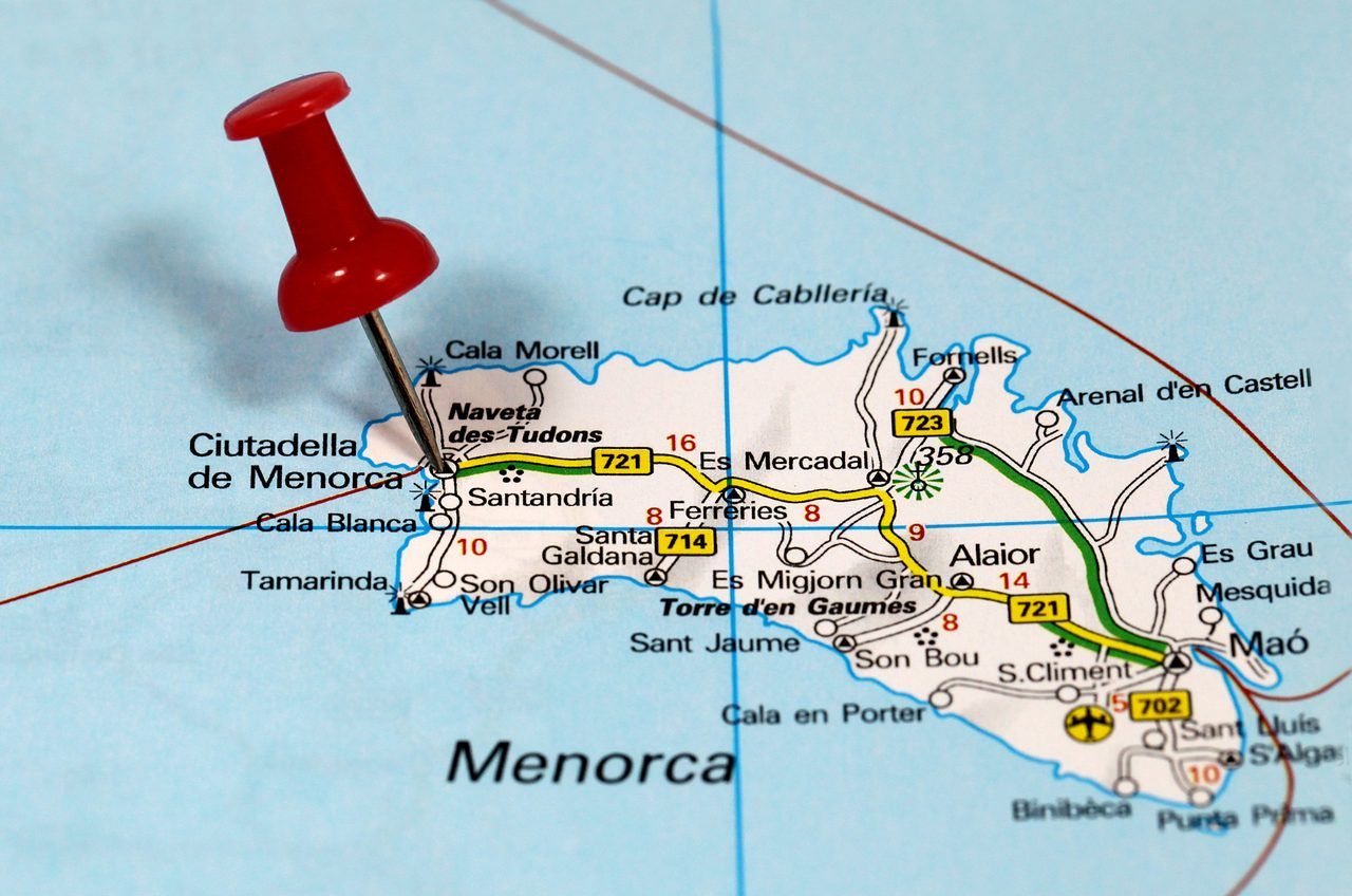 Minorque carte géographie