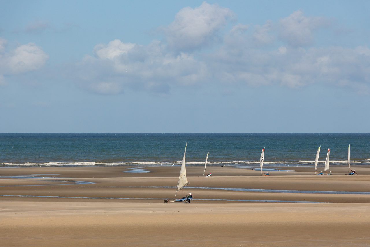 char à voile plage