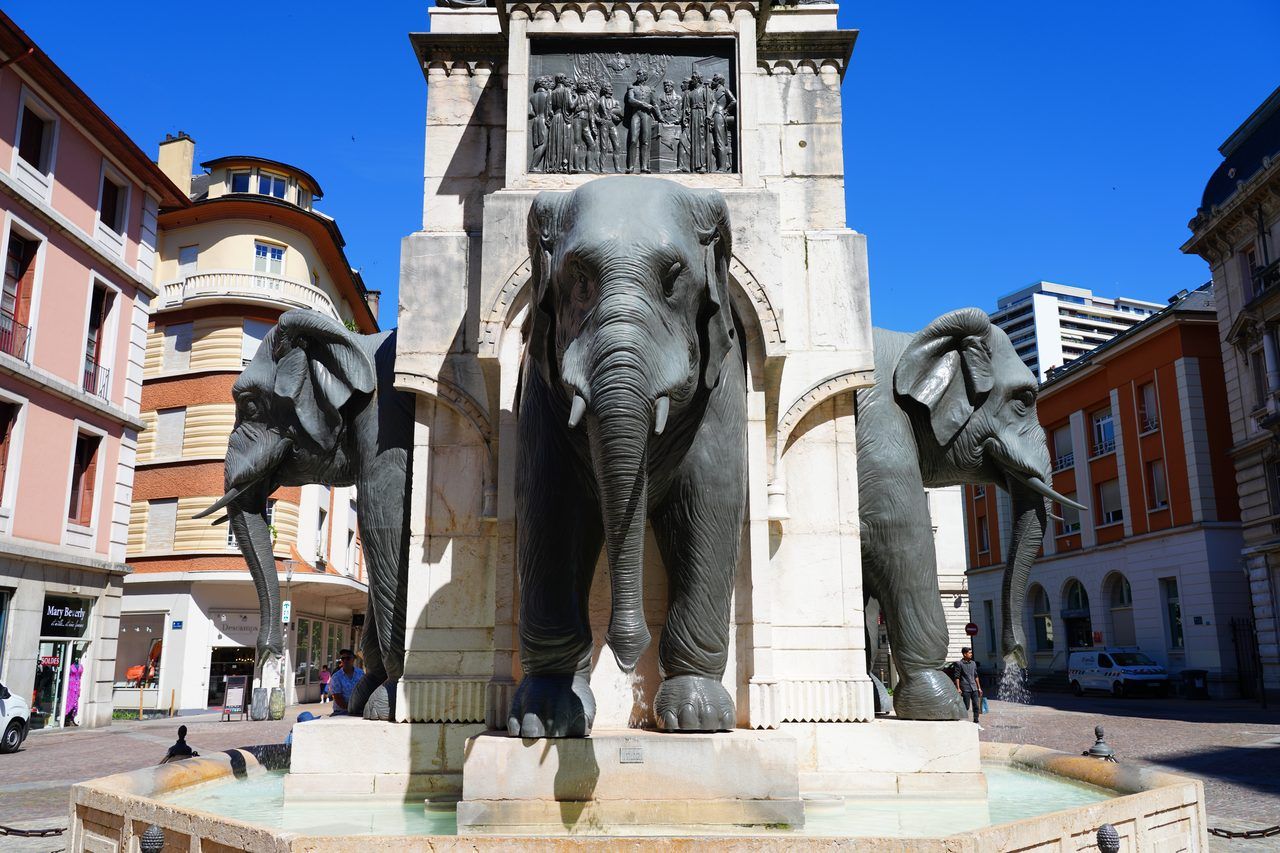 Fontaine des Éléphants Chambéry