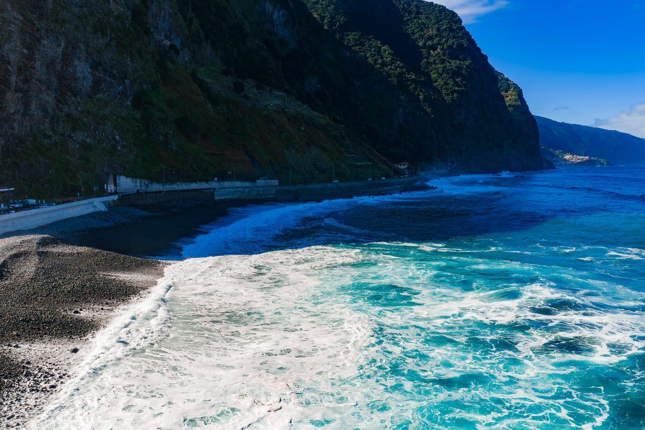 Plage volcanique Madère