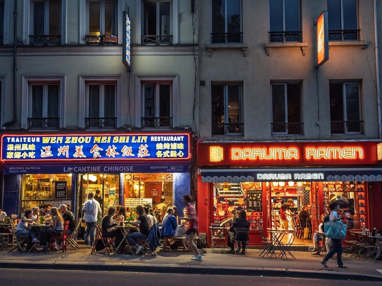 Belleville nuit Paris