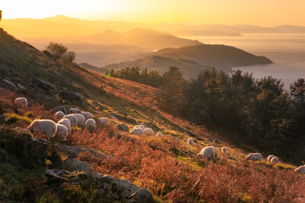 Montagnes de Jaizkibel dans le Pays basque