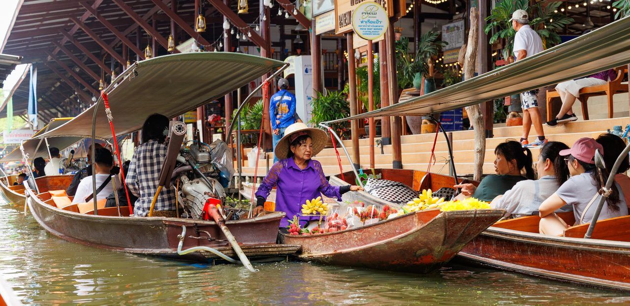 Marché flottant Damnoen Saduak