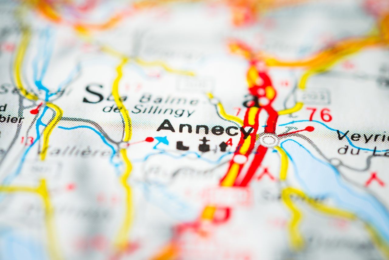 Carte itinéraire Annecy