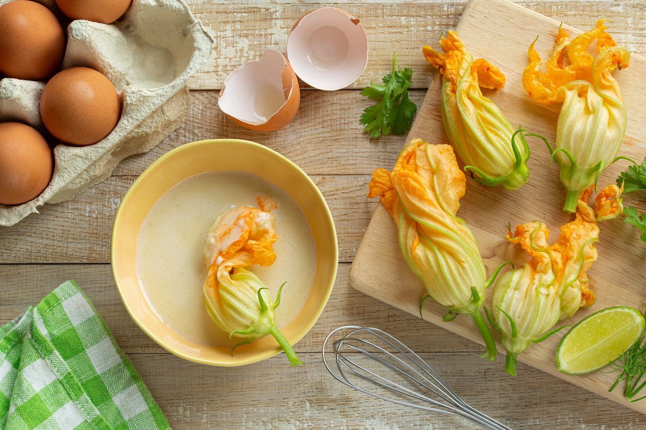beignets fleurs courgette