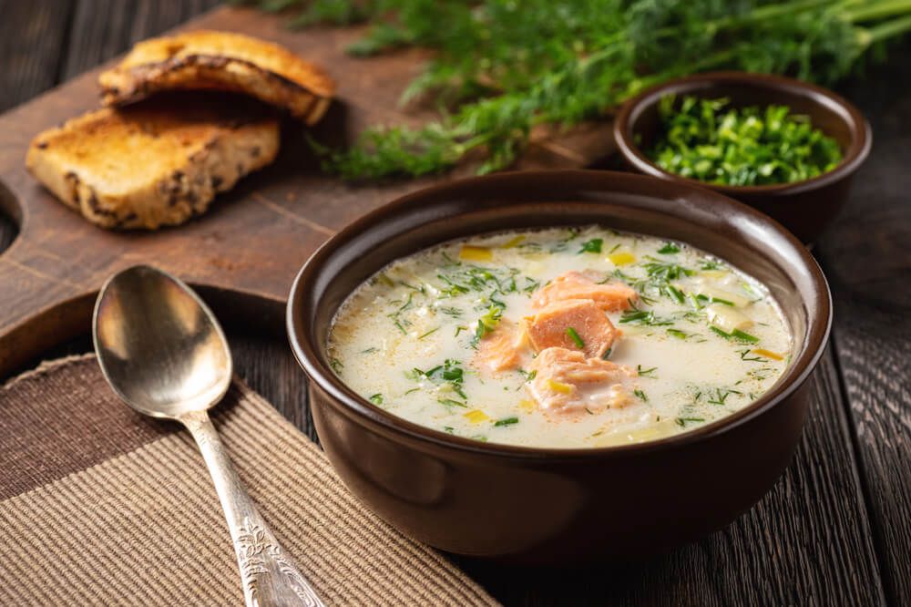 salmon soup