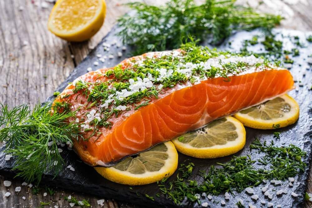 gravlax marinated salmon