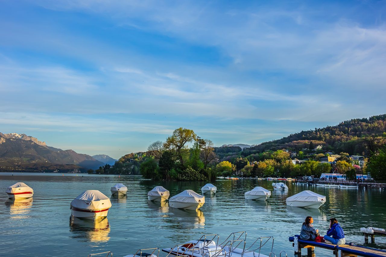 Lac Annecy coucher de soleil