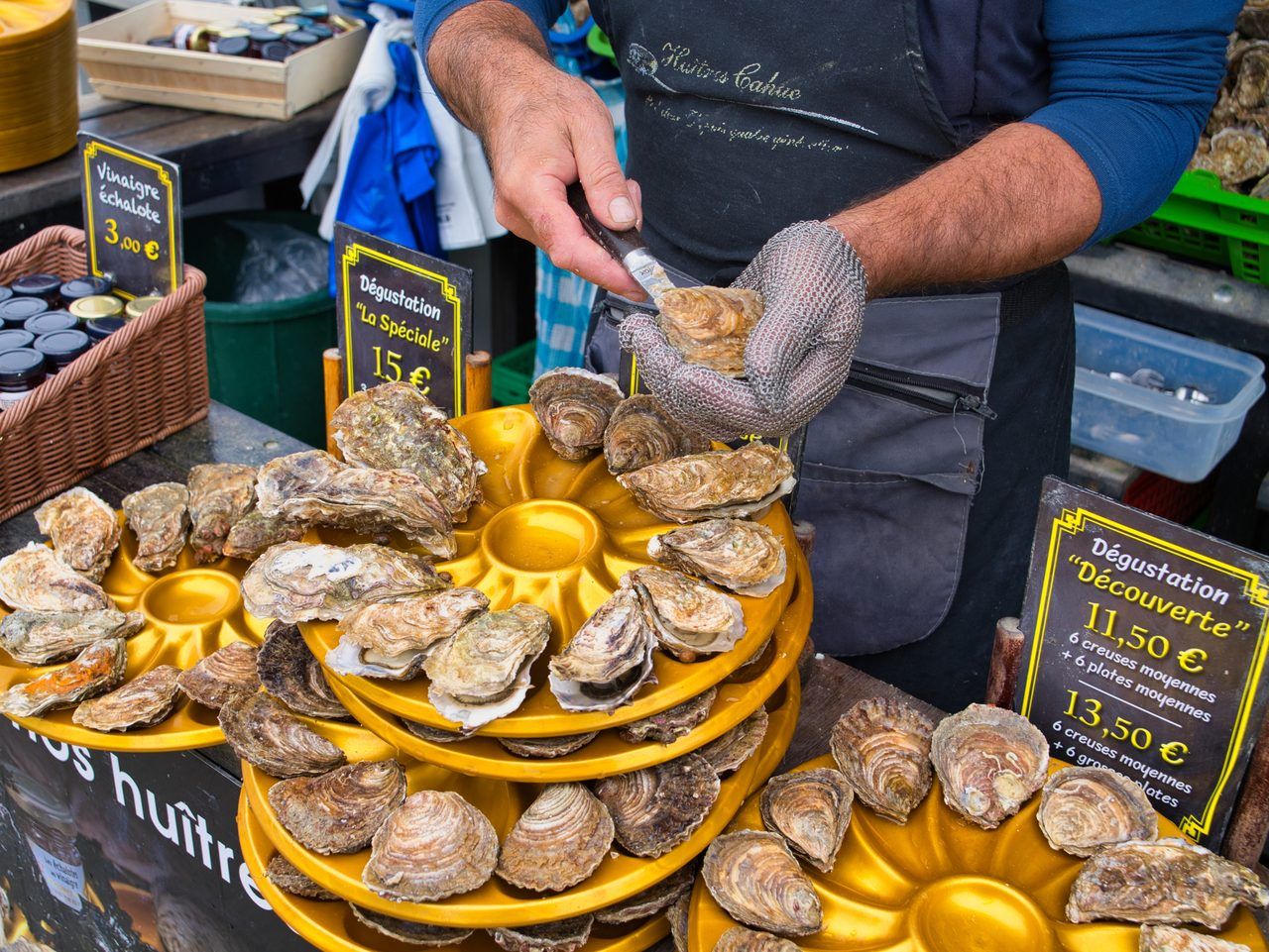 Marché aux huîtres Cancale