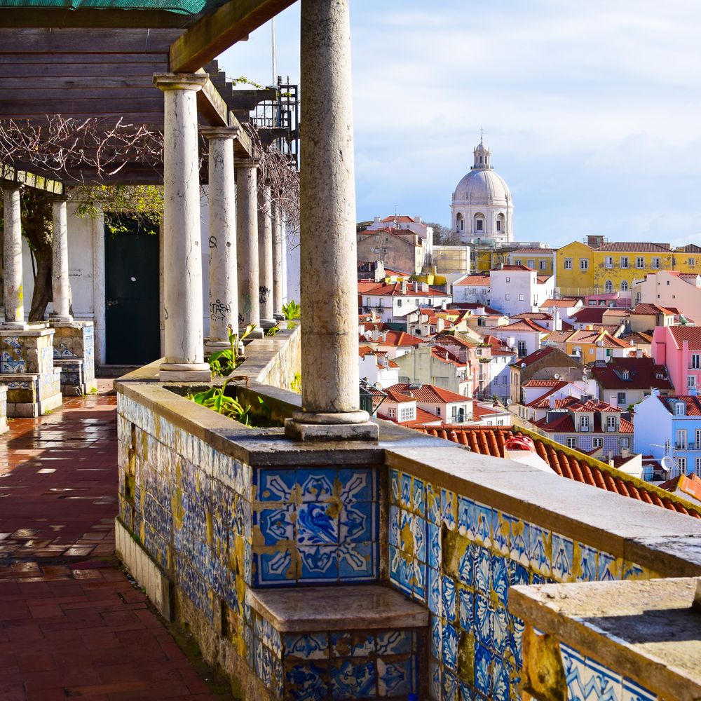 Architecture,In,Alfama,District,In,Lisbon,,Portugal