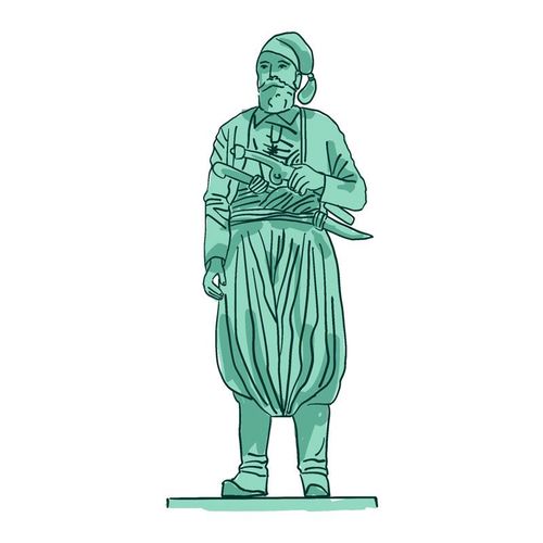 Les statues de la place Athinagoras
