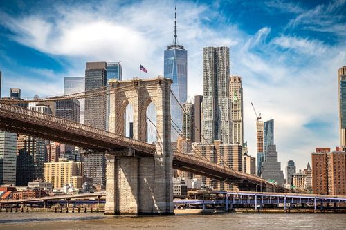 Point de vue sur le Brooklyn Bridge