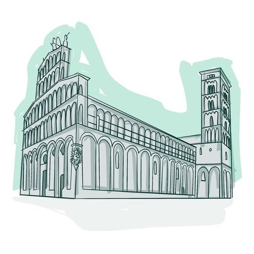 Eglise de San Michele in Foro et Palais Pretorio