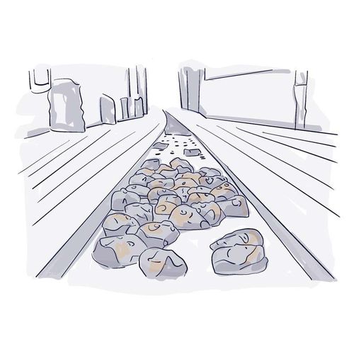La rue aux visages de bronze