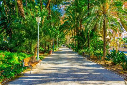 La promenade Paseo del Parque