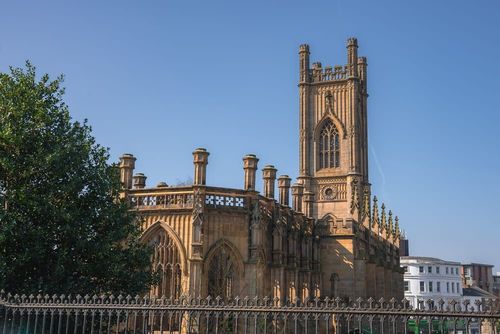 The bombed out church