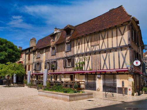 Old Bergerac half-timbered houses