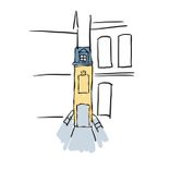 The little yellow house