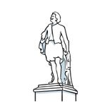 La estatua de Antoine Van Dyck