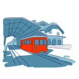 The Montenvers rack train
