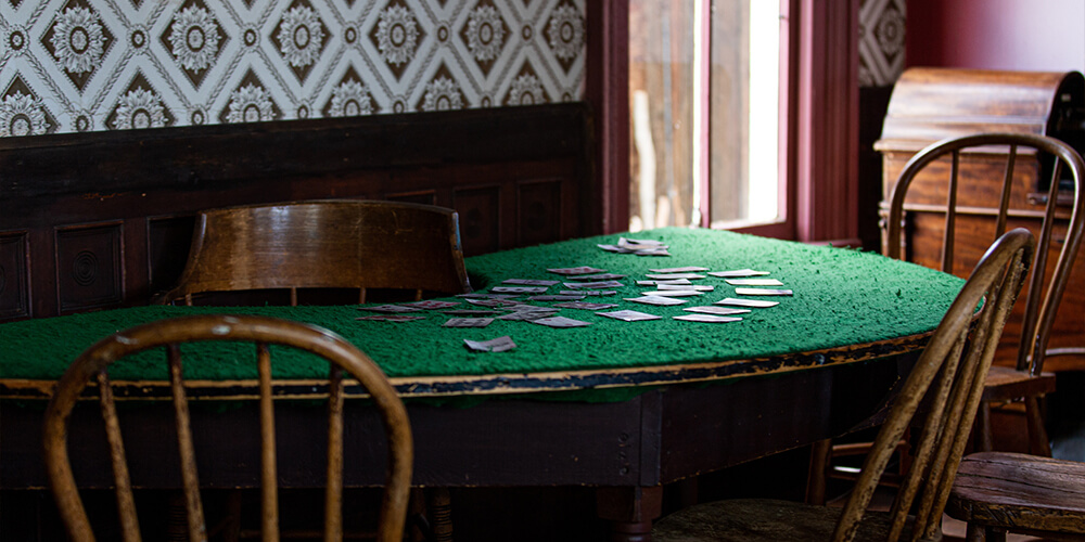 old blackjack table
