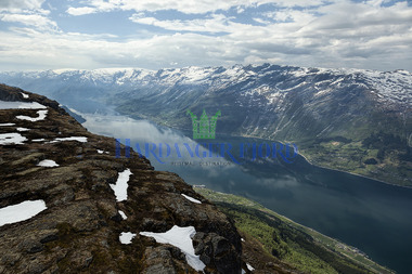 Utsikt frå H.M. Dronning sin panoramatur i Ullensvang