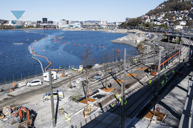 Testkøyring av Bybanen linje 2