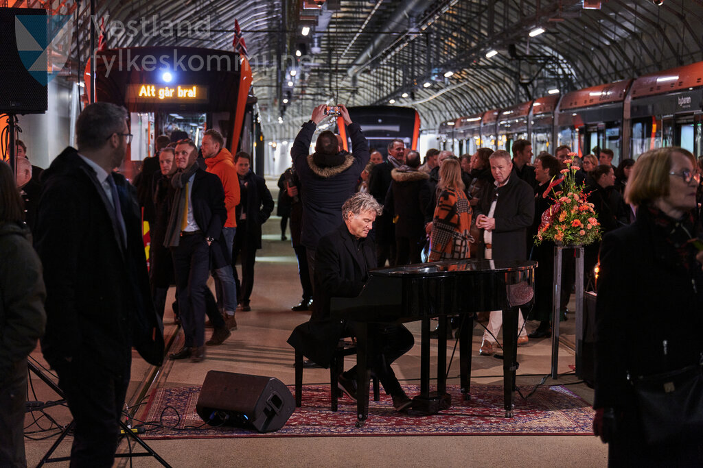 Biletet er frå markeringa av ferdig bybanelinje 2 til Fyllingsdalen 18. november 2022