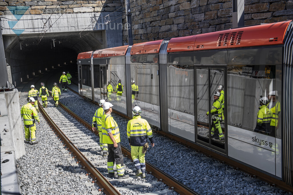 Testkøyring av  Bybanen linje 2