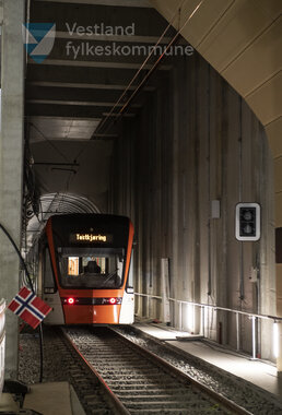 Testkøyring av  Bybanen linje 2