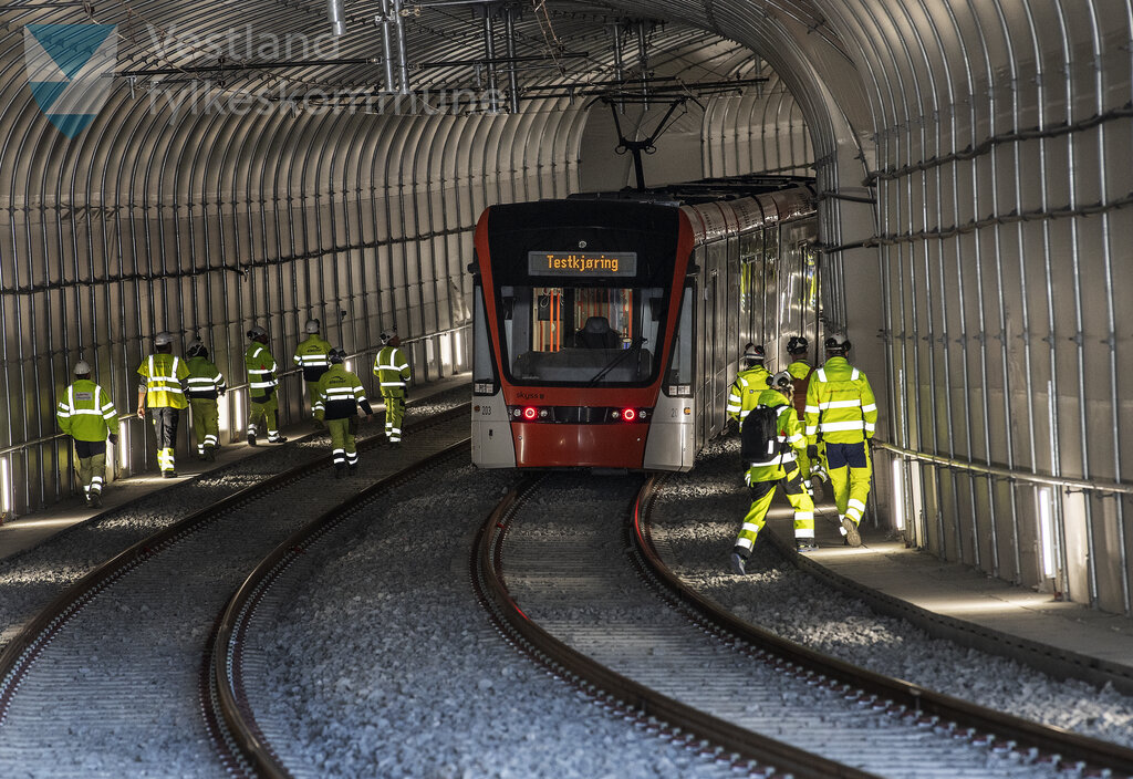 Testkøyring av  Bybanen linje 2