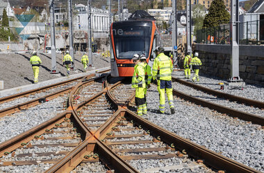 Testkøyring av Bybanen linje 2