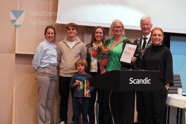 Bedriftsutviklingsprisen i landbruket 2024 i Vestland gjekk til Vossabia AS