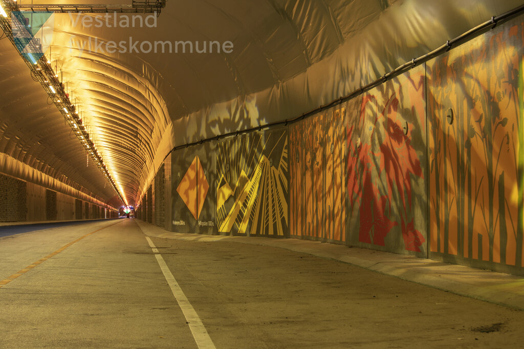 Veggdekor i Fyllingsdalstunnelen 