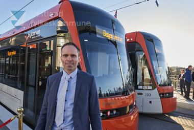 Biletet er frå markeringa av ferdig bybanelinje 2 til Fyllingsdalen 18. november 2022