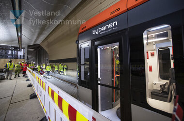 Testkøyring av Bybanen linje 2