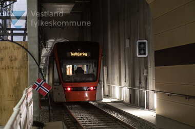 Testkøyring av  Bybanen linje 2