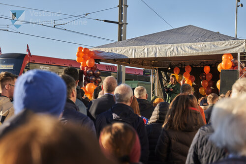 Biletet er frå markeringa av ferdig bybanelinje 2 til Fyllingsdalen 18. november 2022