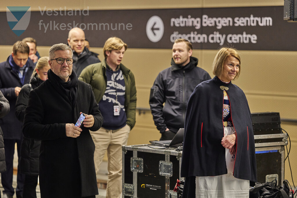 Biletet er frå markeringa av ferdig bybanelinje 2 til Fyllingsdalen 18. november 2022